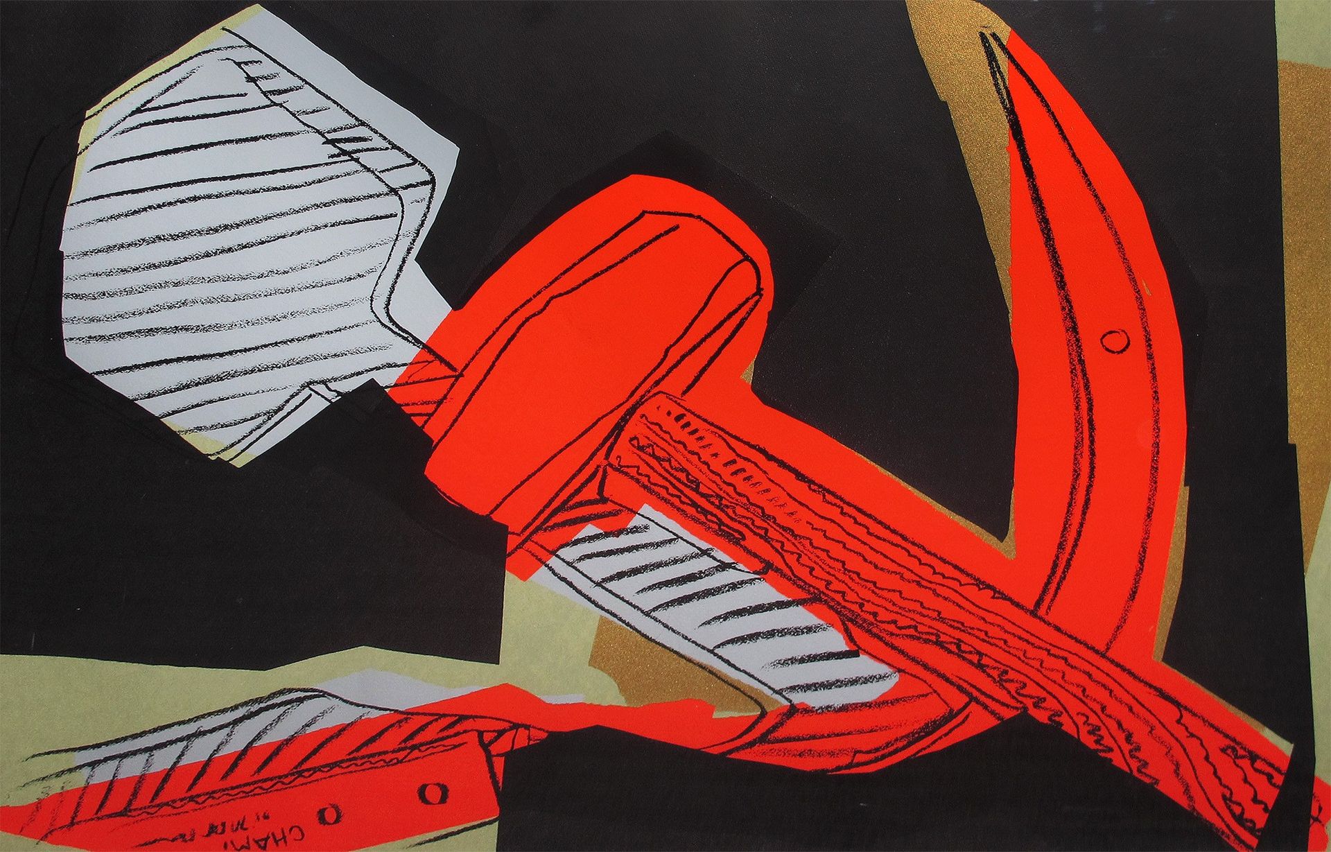 Andy Warhol, Hammer and Sickle 164 — Special Edition (1977)