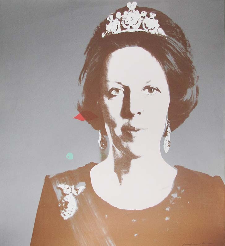 Andy Warhol, Queen Beatrix — Unique (1985)