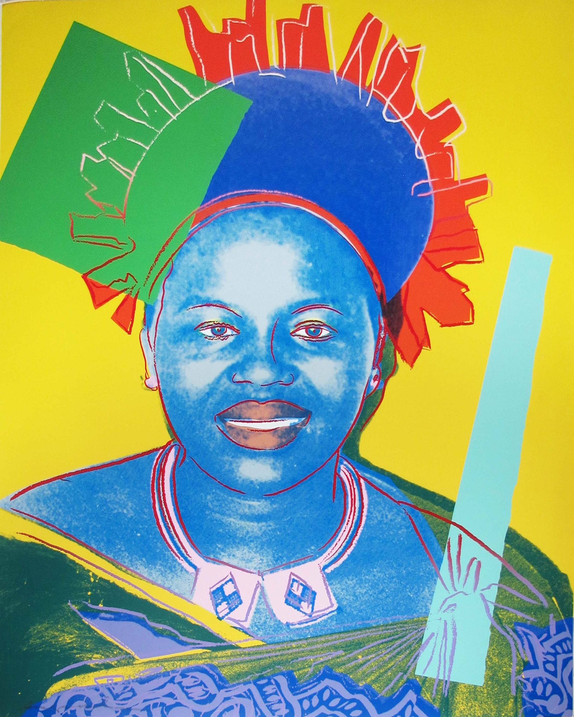 Andy Warhol, Queen Ntombi — Unique (1985)