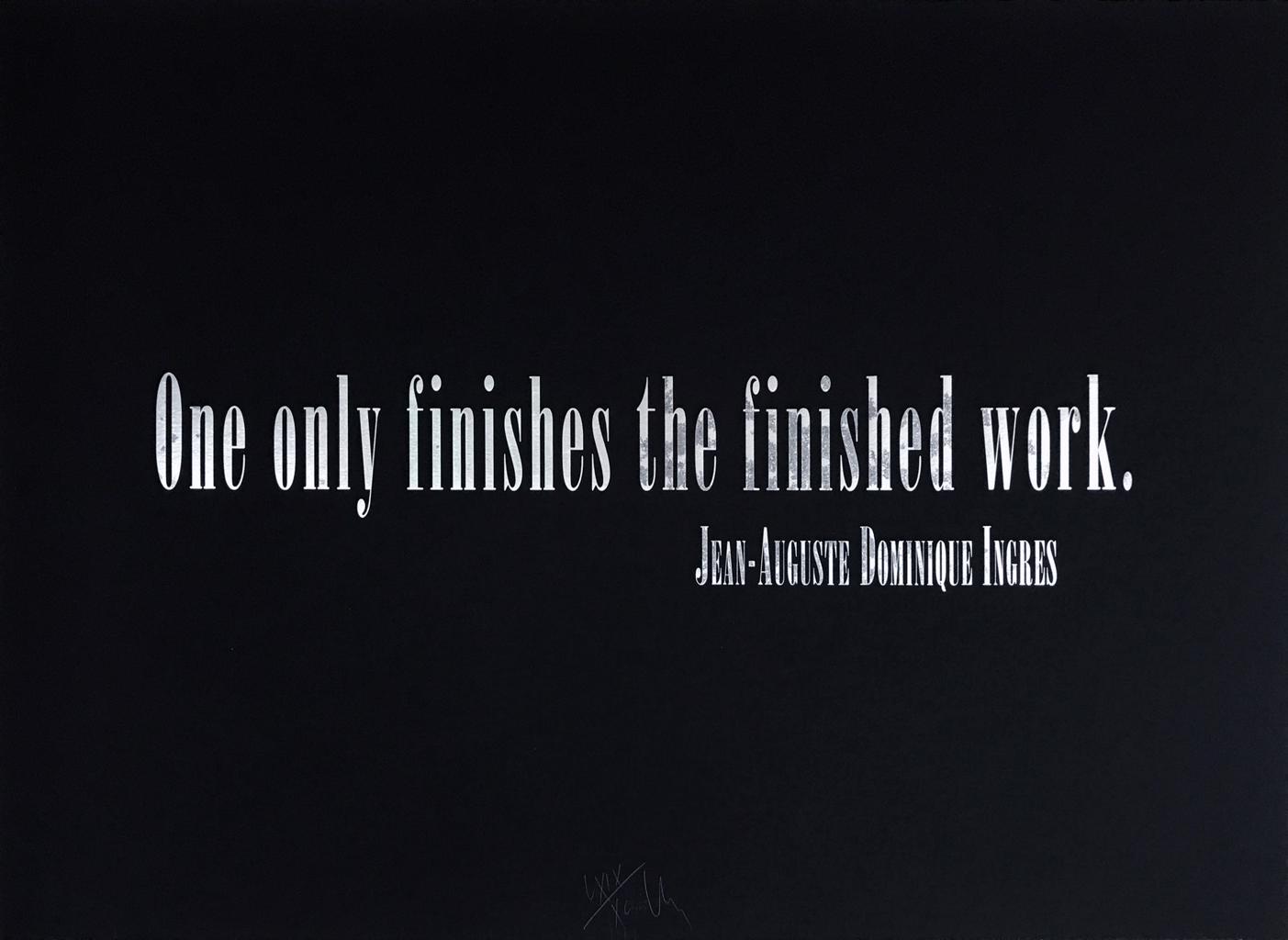 Titled Quotation (for L.C.) from the portfolio of Leo Castelli's 90th Birthday