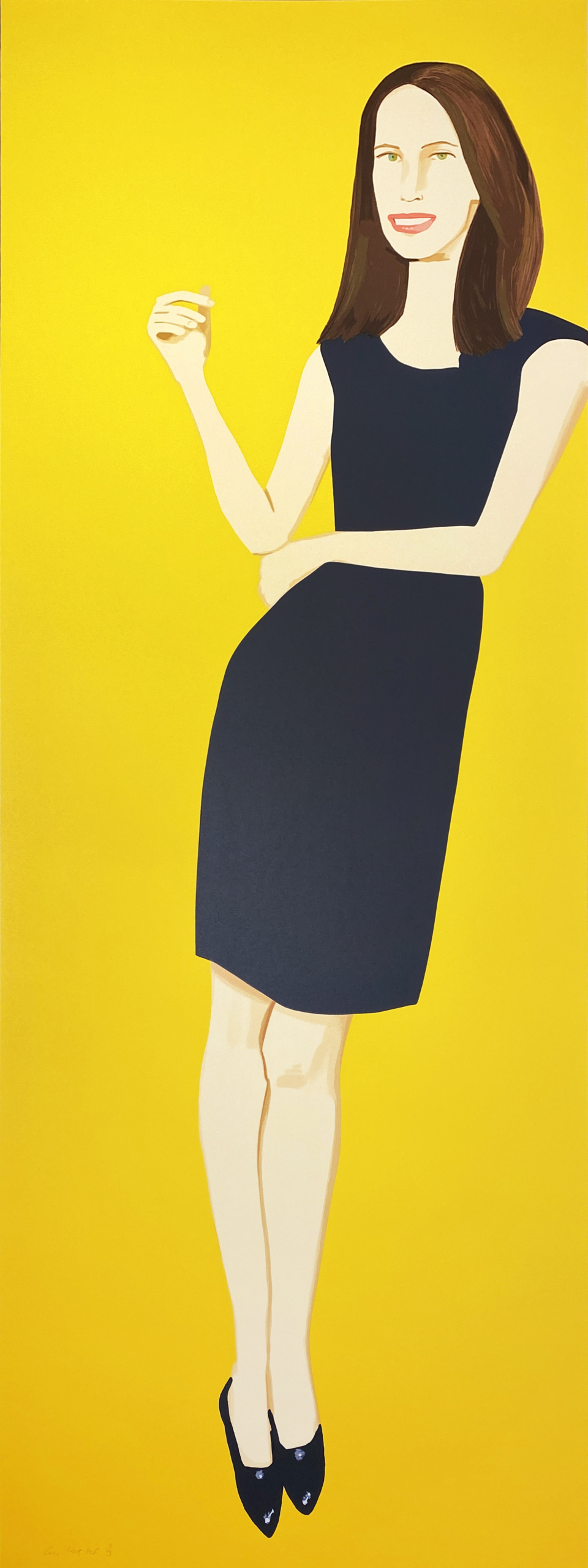 Alex Katz, Black Dress 9 (Christy) (2015)